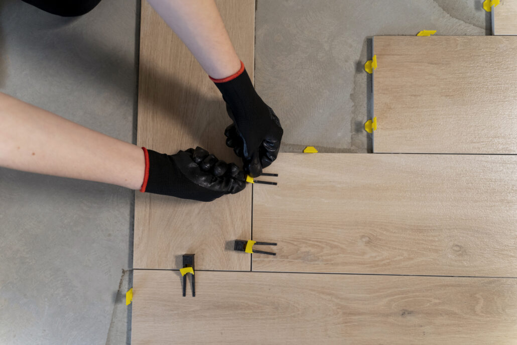 tile floor application